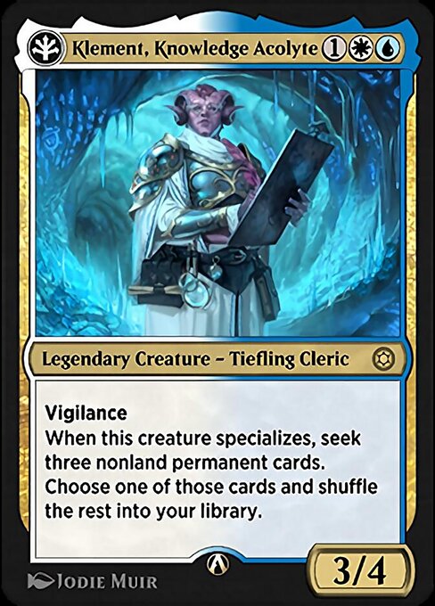 Klement, Knowledge Acolyte 1u
