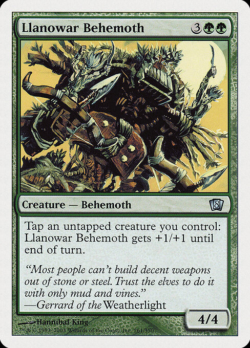 Llanowar Behemoth 261