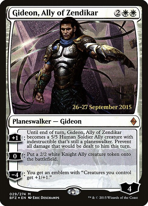 Gideon, Ally of Zendikar 29s