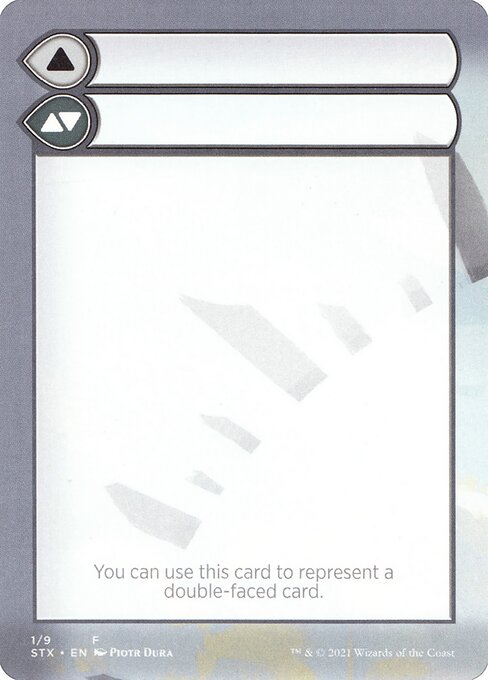 Double-Faced Substitute Card 1