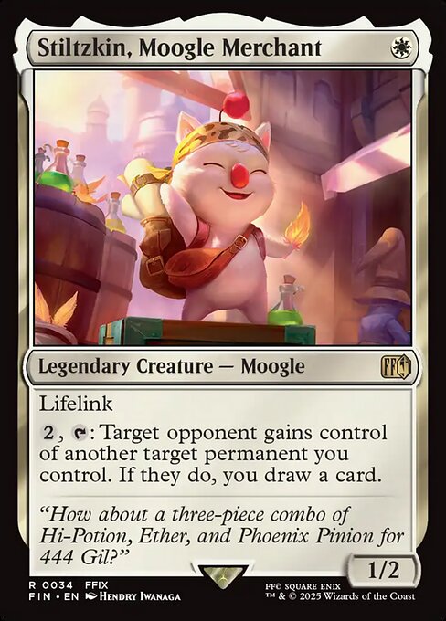 Stiltzkin, Moogle Merchant 34