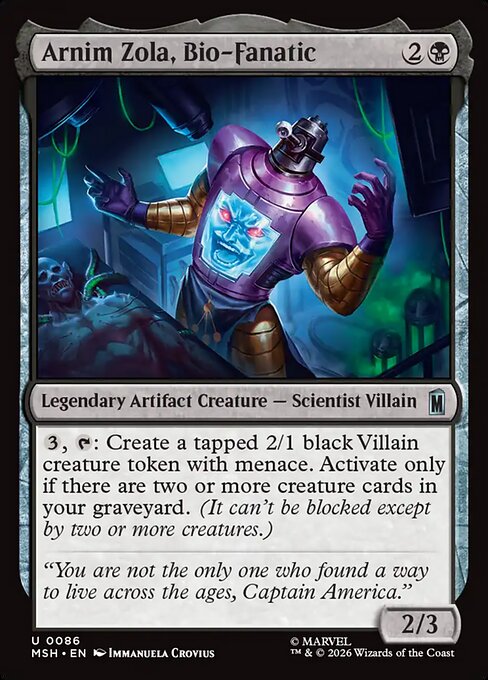Arnim Zola, Bio-Fanatic 86
