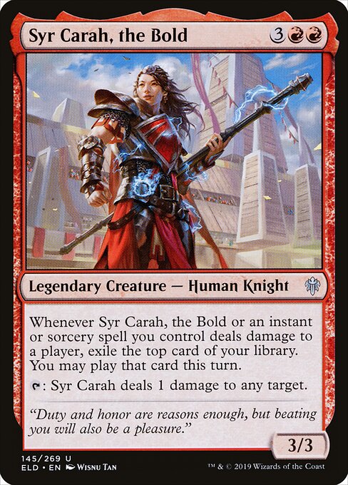 Syr Carah, the Bold 145