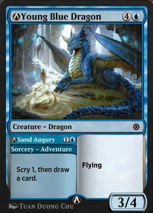 A-Young Blue Dragon // A-Sand Augury A-138