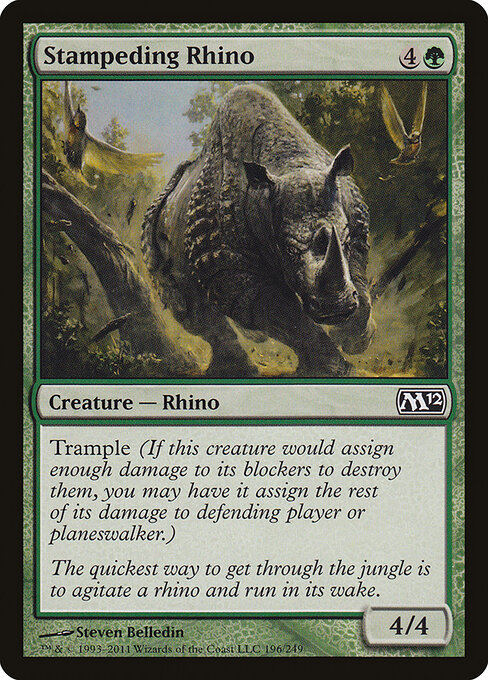 Stampeding Rhino 196