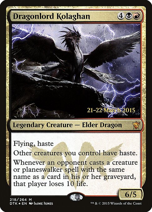 Dragonlord Kolaghan 218s