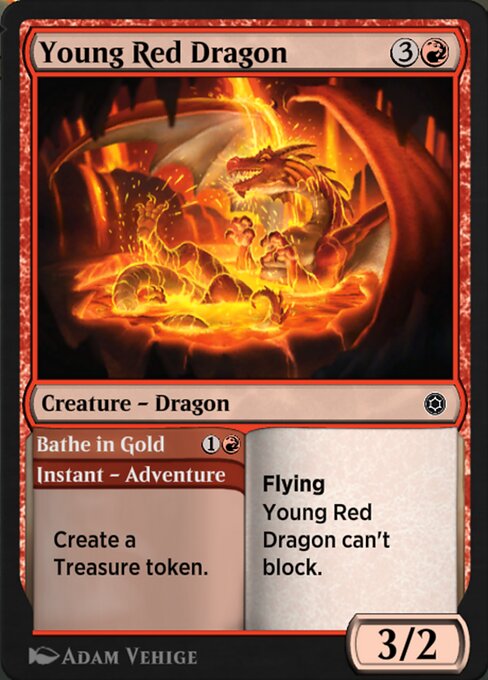 Young Red Dragon // Bathe in Gold 197