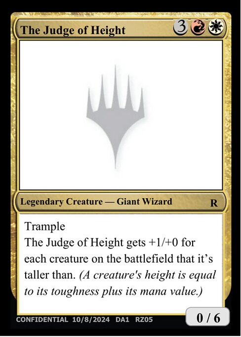 The Judge of Height RZ05f