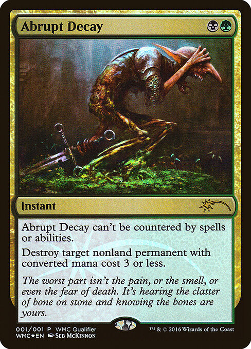 Abrupt Decay 2016