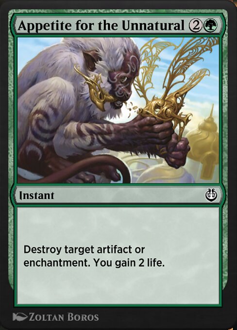 Appetite for the Unnatural 151