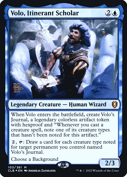 Volo, Itinerant Scholar 103s