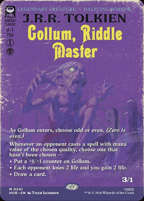 Gollum, Riddle Master 241