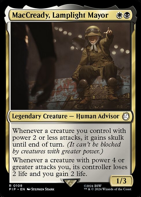 MacCready, Lamplight Mayor 108