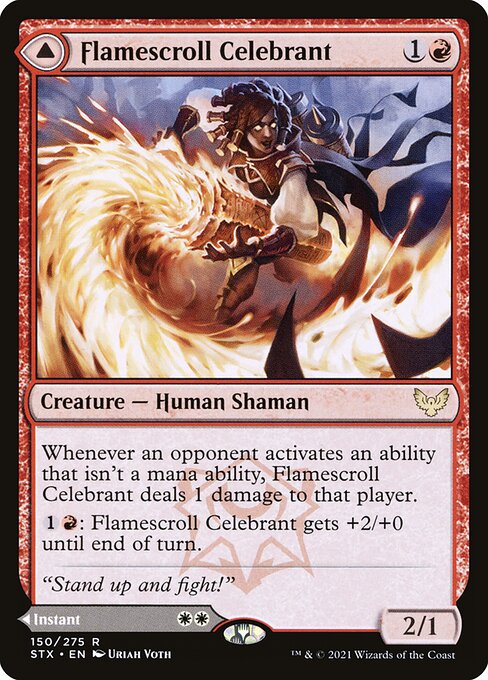 Flamescroll Celebrant // Revel in Silence 150