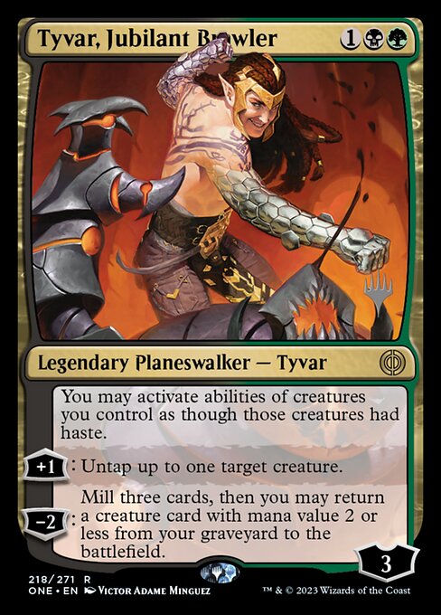 Tyvar, Jubilant Brawler 218p