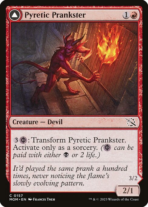 Pyretic Prankster // Glistening Goremonger 157