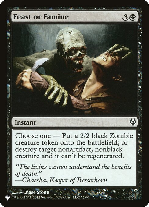 Feast or Famine DDJ-72