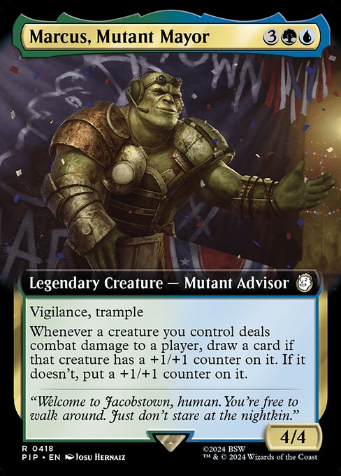 Marcus, Mutant Mayor 418