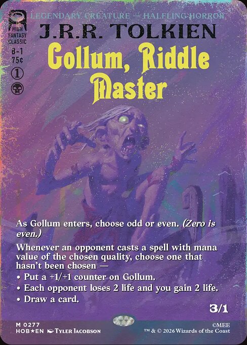 Gollum, Riddle Master 277