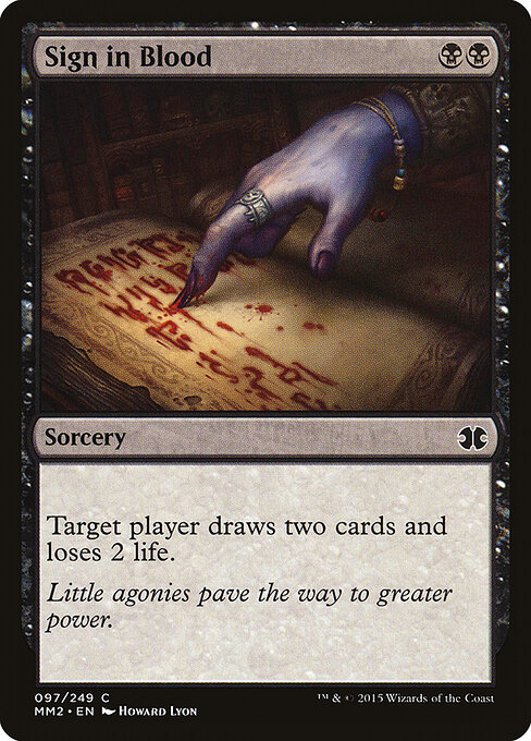 Sign in Blood 97