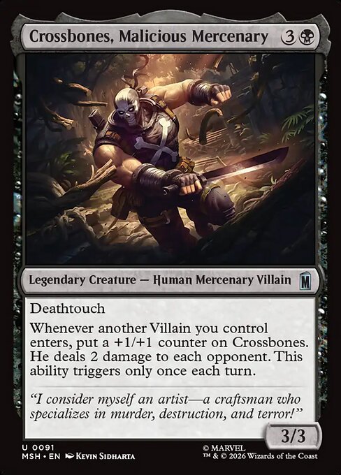 Crossbones, Malicious Mercenary 91
