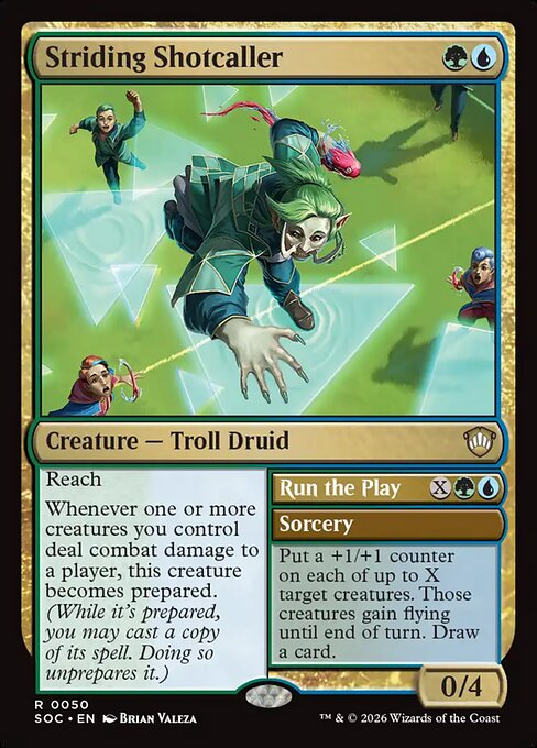 Striding Shotcaller // Run the Play 50