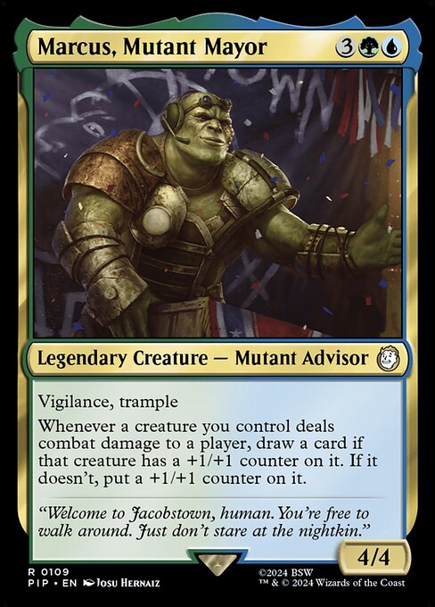 Marcus, Mutant Mayor 109