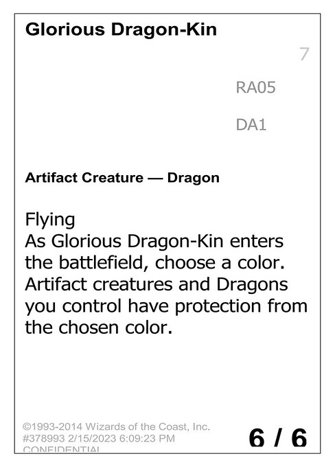 Glorious Dragon-Kin RA05a