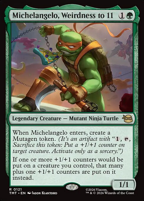 Michelangelo, Weirdness to 11 121