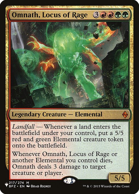 Omnath, Locus of Rage BFZ-217