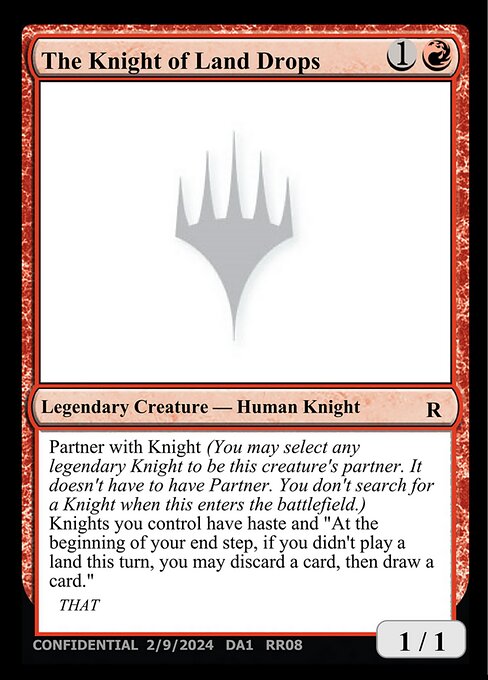 The Knight of Land Drops RR08b