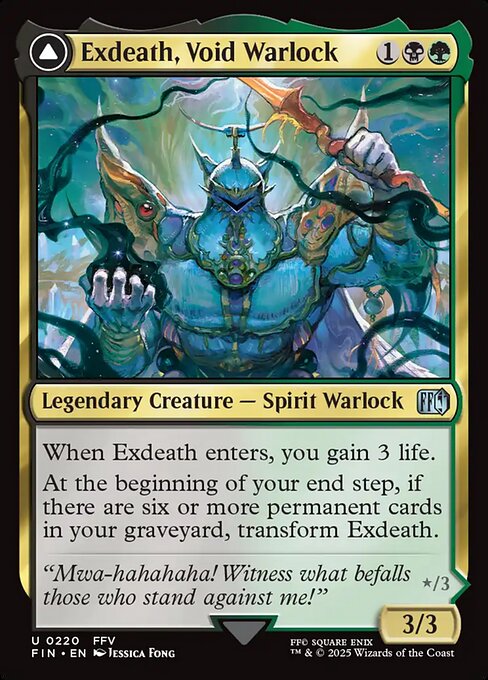 Exdeath, Void Warlock // Neo Exdeath, Dimension's End 220