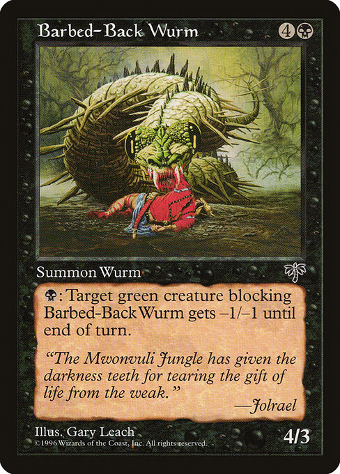 Barbed-Back Wurm 105