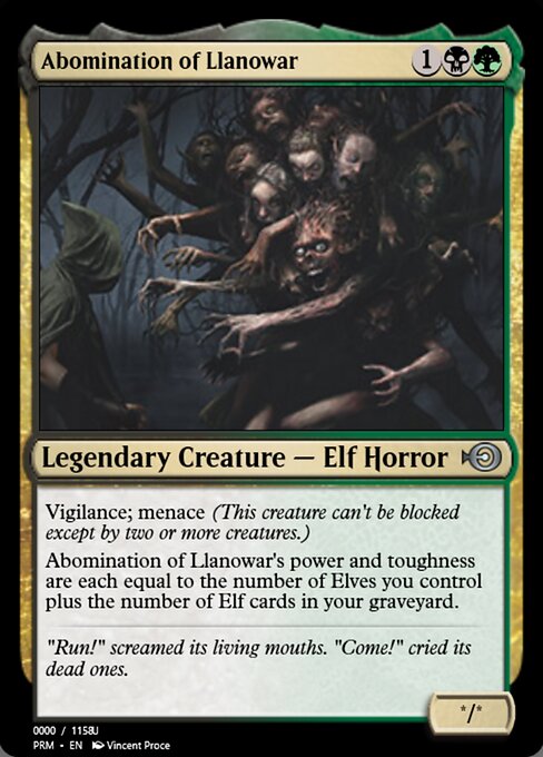 Abomination of Llanowar 86300