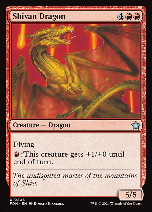 Shivan Dragon 206