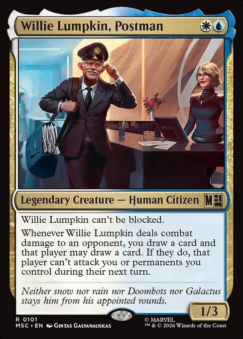 Willie Lumpkin, Postman 101