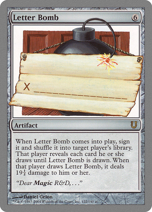 Letter Bomb 122