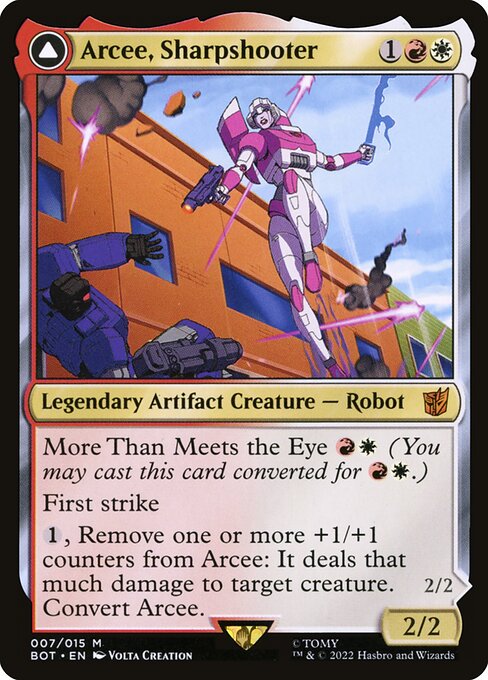 Arcee, Sharpshooter // Arcee, Acrobatic Coupe 7