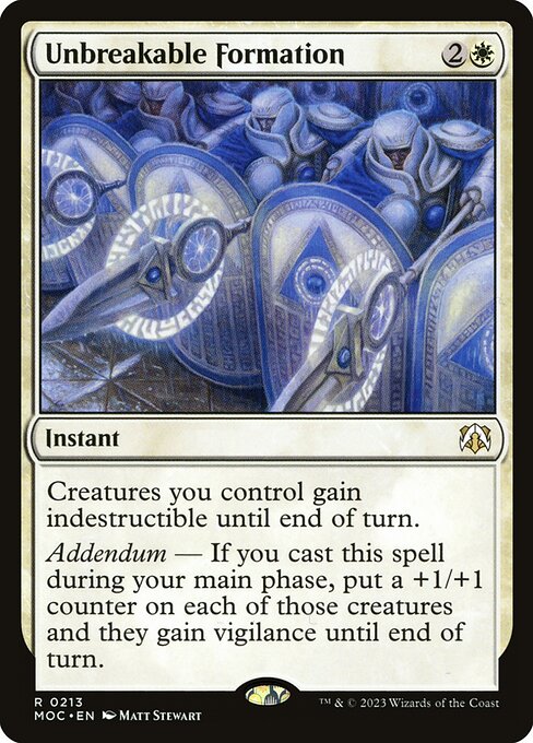 Unbreakable Formation 213