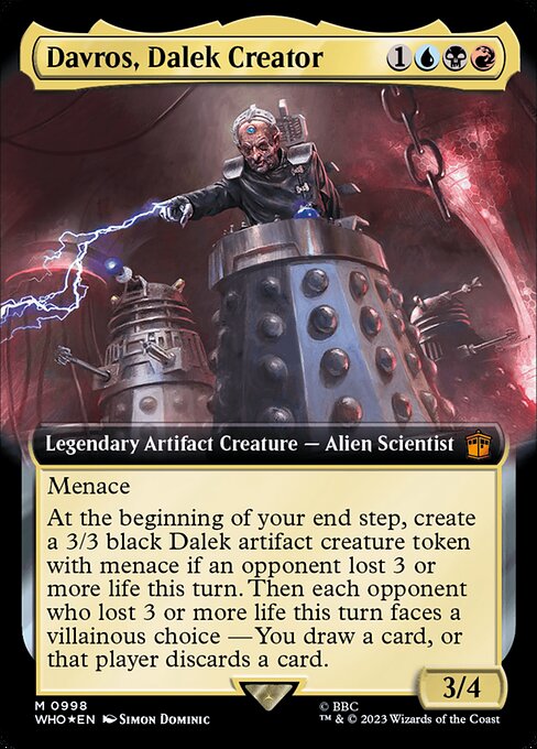Davros, Dalek Creator 998