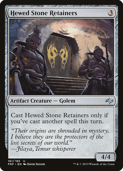 Hewed Stone Retainers 161
