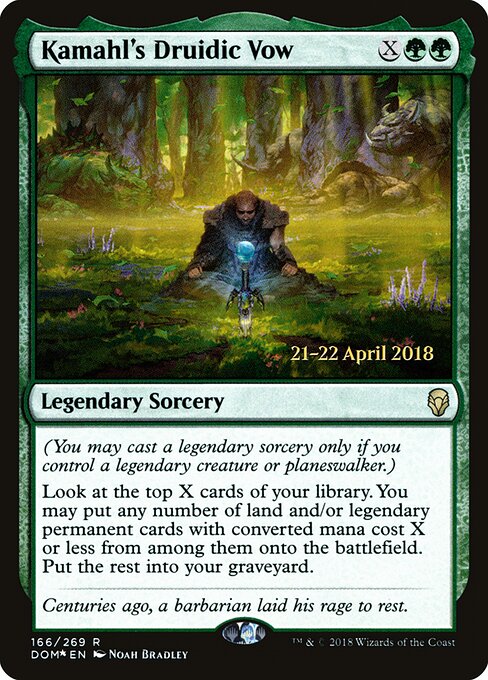 Kamahl's Druidic Vow 166s