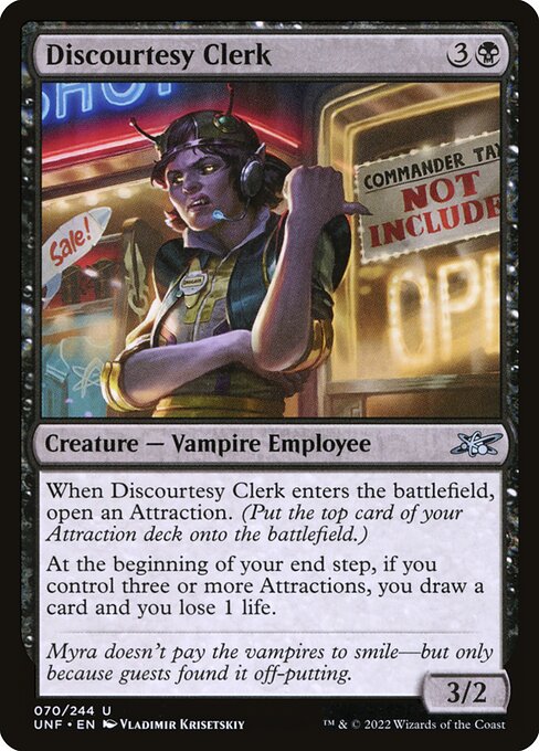 Discourtesy Clerk 70