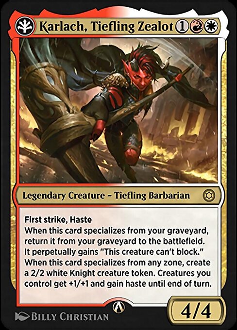 Karlach, Tiefling Zealot 14w