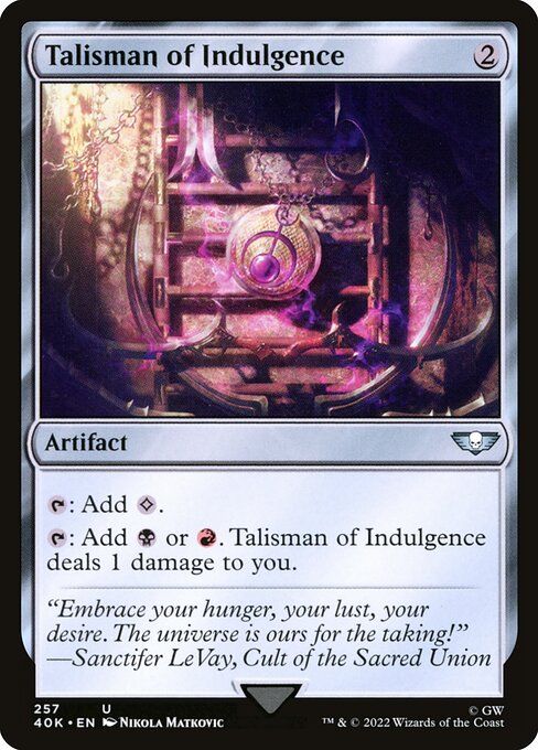 Talisman of Indulgence 257