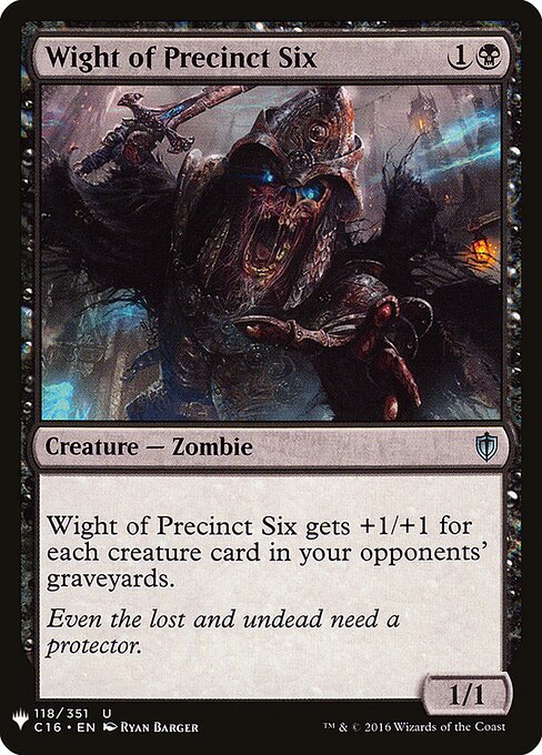 Wight of Precinct Six C16-118