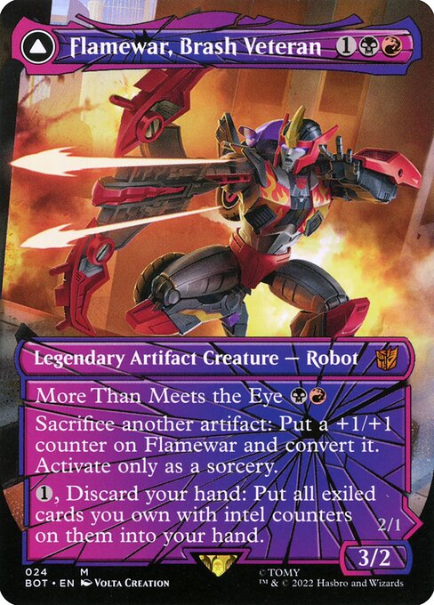 Flamewar, Brash Veteran // Flamewar, Streetwise Operative 24