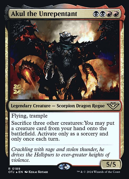 Akul the Unrepentant 189s
