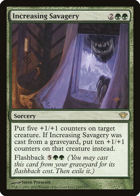 Increasing Savagery 120