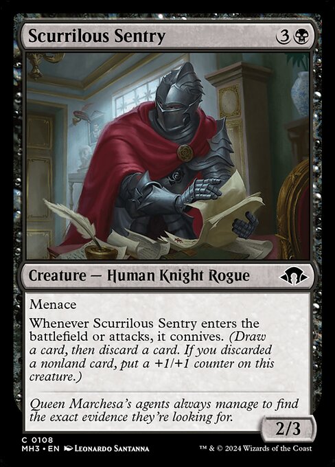 Scurrilous Sentry 108